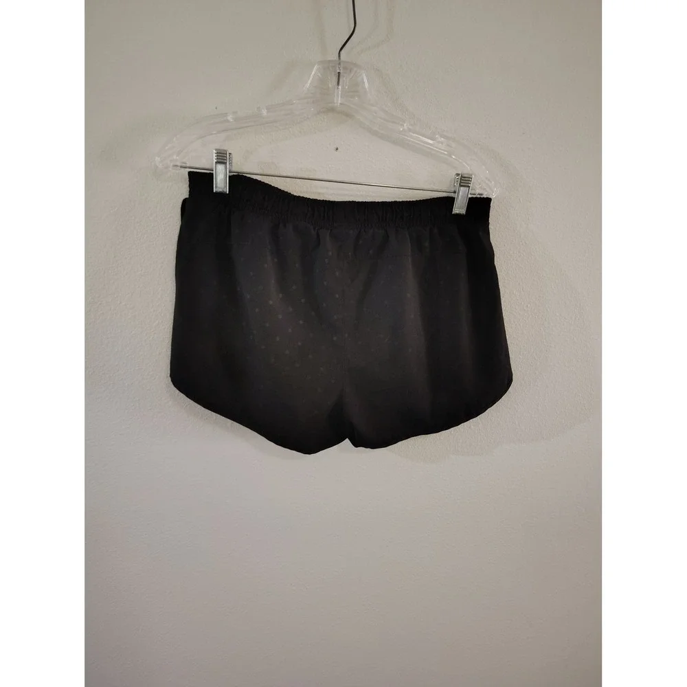 Nike‎ Womens Black Polka Dot Running Shorts Elastic Waist Athletic Gym S
